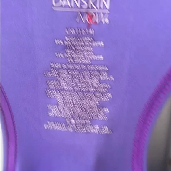 Danskin Now Purple Women's Tank Top - Picture 2 of 3
